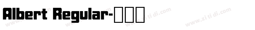 Albert Regular字体转换